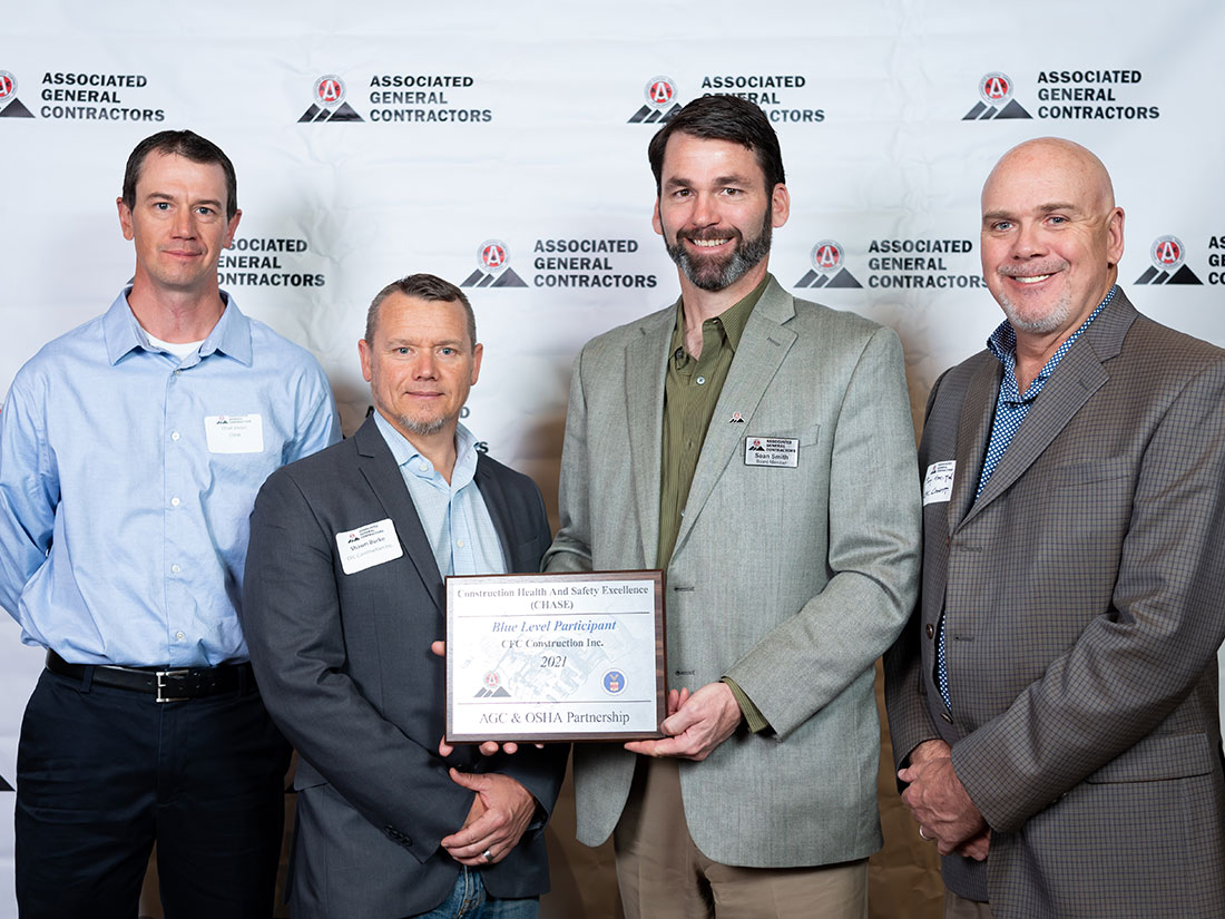 CFC Achieves Blue-Level Award in The AGC-OSHA CHASE Partnership for Four Years Running